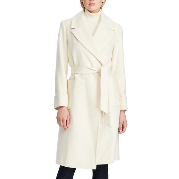 Lauren Ralph Lauren Jackets & Blazers - Lauren Ralph Lauren Belted Wool Blend Wrap Coat